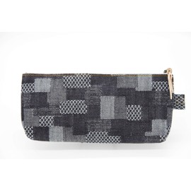 Radite LDD-GPN-101 Gusset Pencil Case, Jacquard Denim, Patchwork