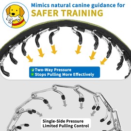 Mayerzon No Pull Dog Collar, Patented Martingale Collar for Small Medium Large Dogs with Buckle and Heavy Duty Nylon for Walking Training Hunting, Safe and Easy to Use(XL, Green)