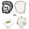 Pack of 12 iron-on patches, biker, punk patches, skull patches,
