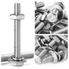#10-24 x 3/4" Hex Head Bolts Screws, Nuts, Flat and
