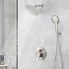 POP SANITARYWARE Shower Faucet Set Brushed Nickel 8 Inch Rain