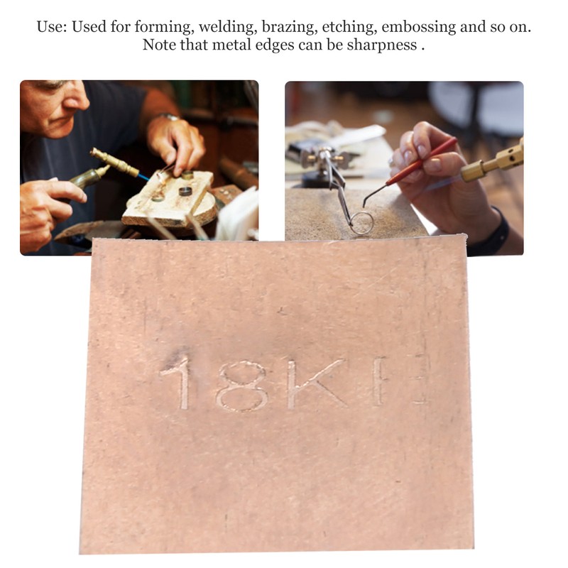 18K Rose Gold Solder Plate Jewelry Welding Soldering Plate Jewelry