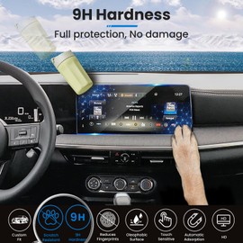 XCNGSUA 2025 Kicks Tempered Glass Screen Protector 12.3-Inch For 2025 Nissan Kicks SV/SR Screen Protector For 2025 Nissan Kicks Accessories