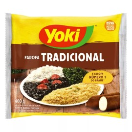 Yoki Farofa Pronta Temperada 400g - Seasoned Cassava Flour 14 oz