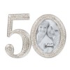 Roman - 3.25"H 50TH RHINESTONE FRAME HOLDS 2X3