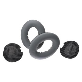 vhbw Ear Pads Replacement Pads Compatible with Bose QuietComfort 15, 2, 25, 35 Headphones Headset, Black, Grey