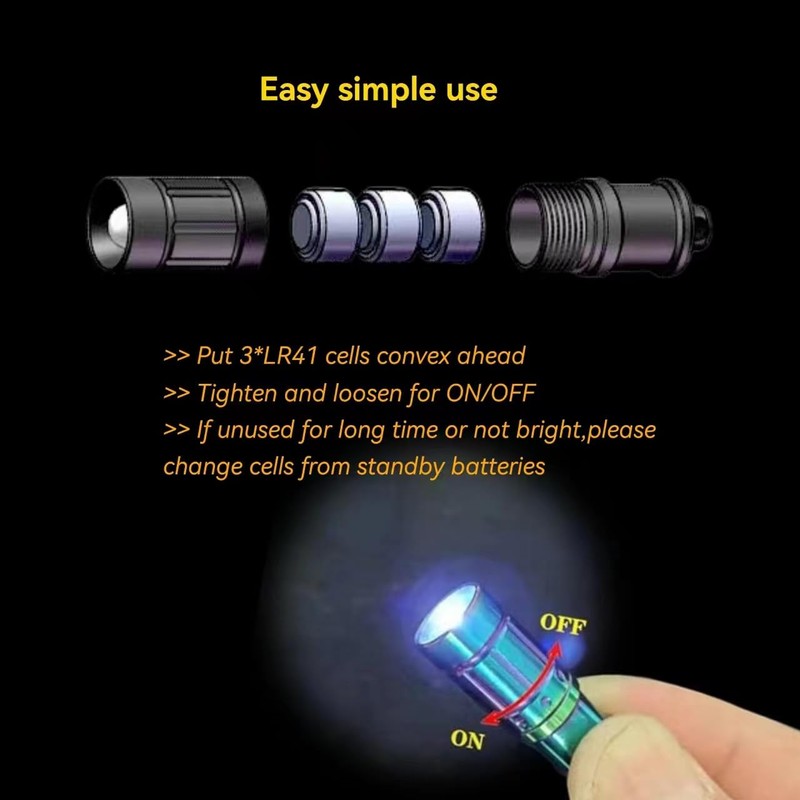 Nitefox e1 The World's Smallest Flashlight Micro Tiny Mini Keychain