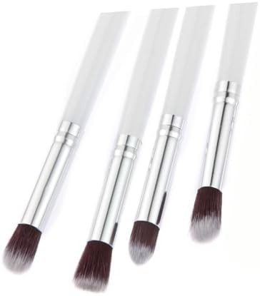 NOLITOY 4piezas Pinceles Para Sombras De Ojos Difuminar y Aplicar Herramienta De Maquillaje Para Uso Profesional Ojos Labios y Base