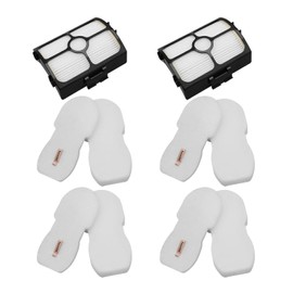 Replacement filter for Shark HZ3002 HZ3000 HZ4001AMZ HZ4002 Stratos Ultralight Corded Stick Vacuum, Replace part XFFKHZ3000 XHFHZ3000, 2+ 4 PACK foam filter and felt filter