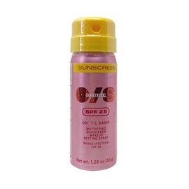 One/Size On 'Til Dawn Mattifying Sunscreen Makeup Setting Spray SPF 28 - Travel Size (1.05 Oz)