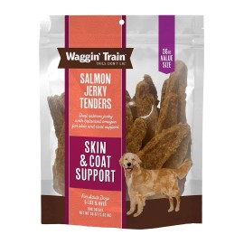 Waggin' Train, Salmon Jerky Tenders for Skin & Coat Support, 36 oz. Pouch