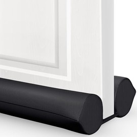 Comfyanno Tope para debajo de la puerta, relleno y sello de huecos de puerta inferior, se adapta a puertas de 30 a 36 pulgadas, bloquea el aire frío, 