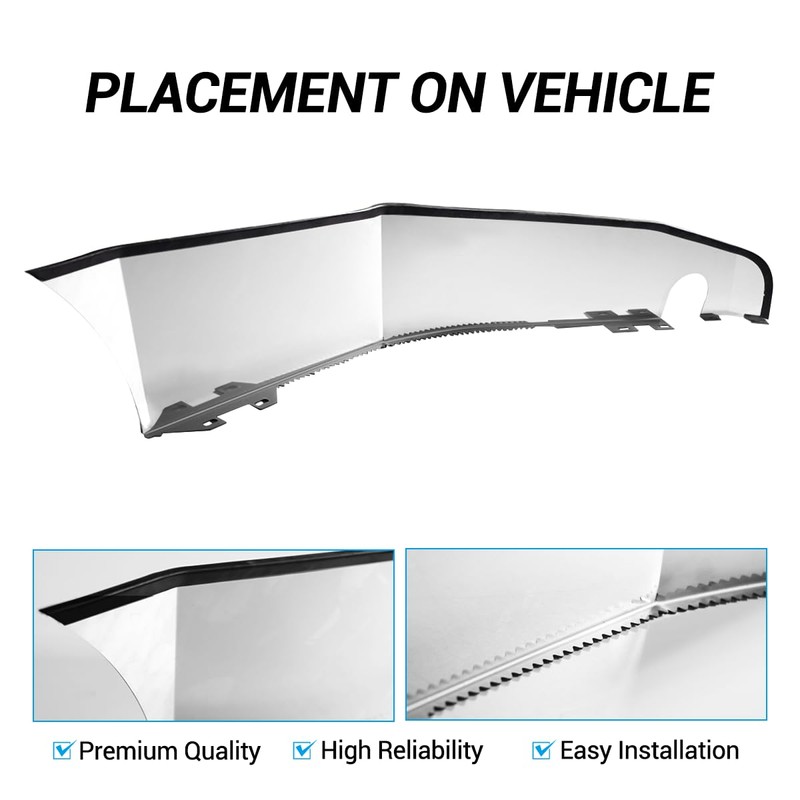 Chrome Front Bumper Corner Trim Passenger Right Side Fit for