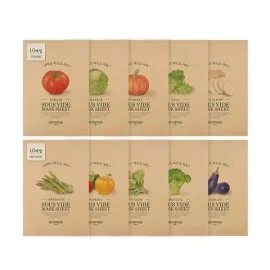 Skin Food 스킨푸드 수비드 마스크시트 10매 (연근/탄력윤기) Skinfood Sous Vide Mask Sheet 10 Sheets (Lotus Root / Elasticity Glow)