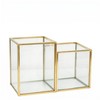 JIARI Glass Pen Holder Cup for Desk, Pencil Cup Holder,