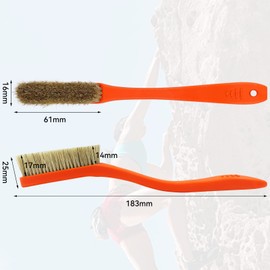 Climbing & Bouldering Brush with Natural Firm Boar's Hair Bristles and Durable Handle, Climbing Chalk Brush Designed for Ultimate Performance on Climbing Wall Indoor or Outdoor (Mixed 6 Colors)