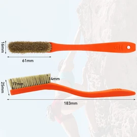 Climbing & Bouldering Brush with Natural Firm Boar's Hair Bristles and Durable Handle, Climbing Chalk Brush Designed for Ultimate Performance on Climbing Wall Indoor or Outdoor (Mixed 6 Colors)