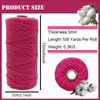 GUEEPN 328 Feet 3mm Cotton Butchers String Twine,100% Cotton Kitchen