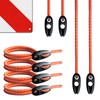 Set of 4 Tension Ropes for Attaching Warning Boards, Rubber