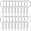 150 Sets 25 mm Key Ring with Chain Key Ring