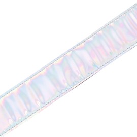 Levy's Leathers 2" Vinyl Guitar Strap Iridescent Design; Irridescent Rainbow (M7SC-SIL)