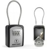 Iron Lock® Key Lock Box Portable with Cable Shackle –