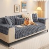 SHANNA Thick Rabbit Plush Sofa Cover 1 2 3 Seater,