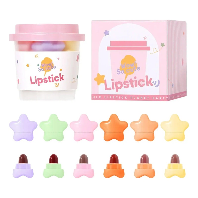 Mini Set De Pintalabios, 6 Ml, Paquete De 6 Unidades,