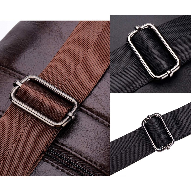 BIKICOCO Metal Slide Adjuster Buckle Tri-Glides with Movable Center Bar,