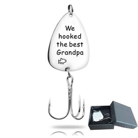Fathers Day Birthday Gifts for Grandpa Papa Grandfather We Hooked The Best Grandpa Fishing Lure Fisherman Gift for Christmas Birthday from Grandchildren