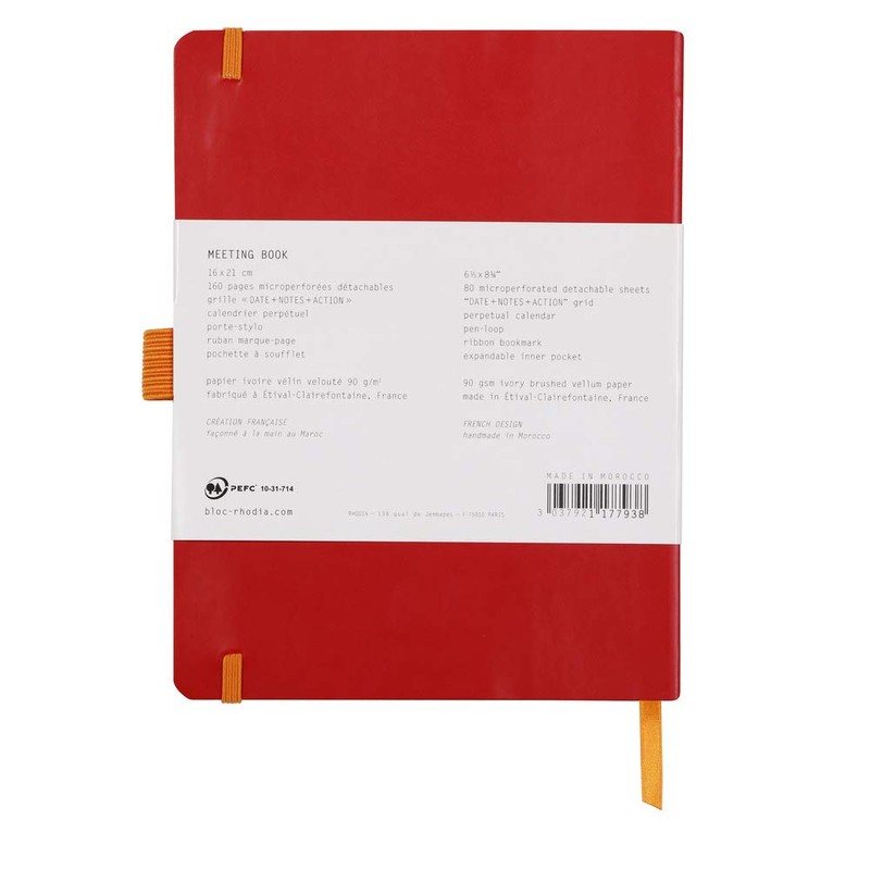Rhodia 117793C Meeting Book (DIN A5+, 160 x 210 mm,