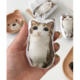 Dederit Funny Sounding Song Sound Cat Owl Plush Keyring