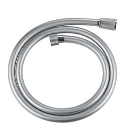 GROHE VitalioFlex Silver TwistStop - Smooth Shower Hose 1.25 m (Tensile Strength 50 kg, Pressure Resistance Up to 5 Bar, Heat Resistance 70°C, Universal Connection G 1/2" x 1/2"), Chrome, 22112000