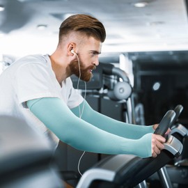 GOUNOD Sun Protection Cooling Arm Sleeves with Thumb Holes - Gardening Outdoors Sports Workouts Arm Sleeves