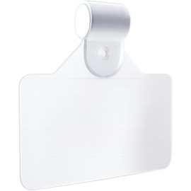 Gluposti 25 Plastic Wire Shelf Label Holder, Reusable Clip-on Adhesive Wire Rack Label Holder for Pantry Organization & Retail Display, 2" W x 1.25" H, Clear