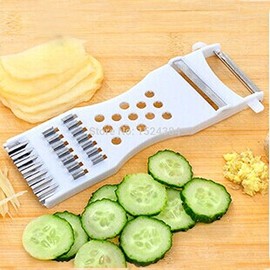 CyberStore2020 White Multifunctional Kitchen Blade Stainless Steel Grater for Cheese, Ginger and Vegetables, Metal, Assorted, One Size