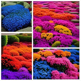 5000+ Mix Creeping Thyme Seeds - Perennial Ground Cover Herb, Drought Tolerant, Fragrant Thyme for Planting, Ideal for Rock Gardens, Walkways