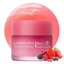 Máscara nocturna para labios, Máscara de labios nutritiva e hidratante con vitamina C, antioxidantes, bálsamo labial, cuidado de la piel de los labios