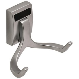 Kitchen Inventions TAG Hardware Premium Double Hook Cleat Mount Organizer (Matte Aluminum)