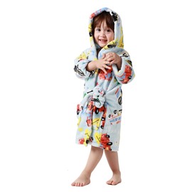 Taigood Children's Bathrobe, Boys’ / Girls’ Hoodie, Robe, Toddler’s Soft Pyjamas, Sleepwear, 1-2 Jahre