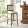 Linon Emmy Grey Bar Stool Stripe