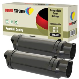 TONER EXPERTE® 106R03480 2 Black Toner Compatible with Xerox Phaser 6510 6510DN 6510N WorkCentre 6515 6515DN 6515DNI 6515DNW 6515N 6515NW (5500 Pages)