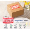 4 x 6 Inch Fragile Stickers Handle with Care 500
