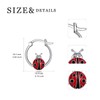WINNICACA Ladybug Earring Sterling Silver Ladybug Huggies Hoop Earrings for