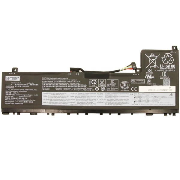 EPYOBW L20D3PF0 Laptop Battery 56.5Wh 3-Cell 11.52V Compatible with Lenovo