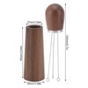 Coffee Distribution Tool Multifunctional Needle Coffee Distributor with Wooden Base