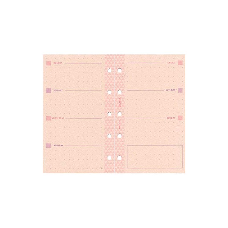 Raymay Fujii Decona HMR51 Personal Organizer Refill, Mini 5 Size,