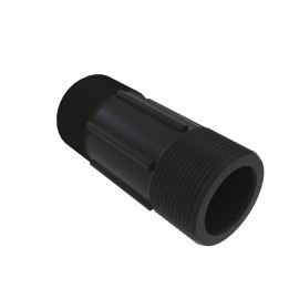 Banjo NEW Banjo 1-1/4" MNPT x 4" TBE Polypropylene Pipe Nipple Sch 80 - PMNIP125-4