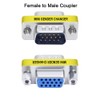 DTECH 3-Pack VGA Connector Female to Female Gender Changer Male