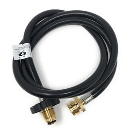 MI MADOL IMPORTS, LLC MADOL 5' LP Propane Hose Adapter Hose [948-906] High or Low Pressure Connects 1LB Propane Tank Connector Appliances to a Refillable 5-40LB Tank